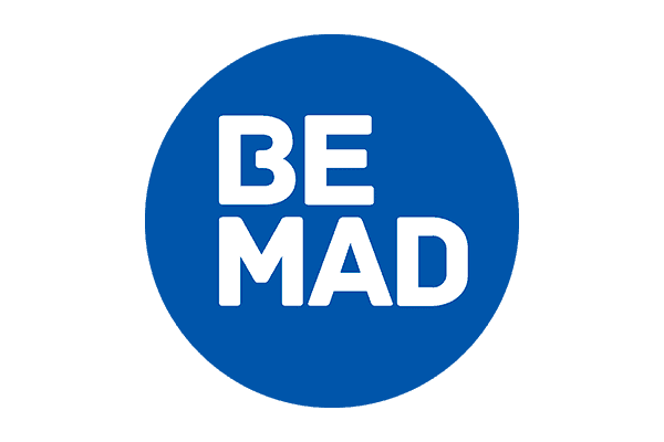 be mad logo